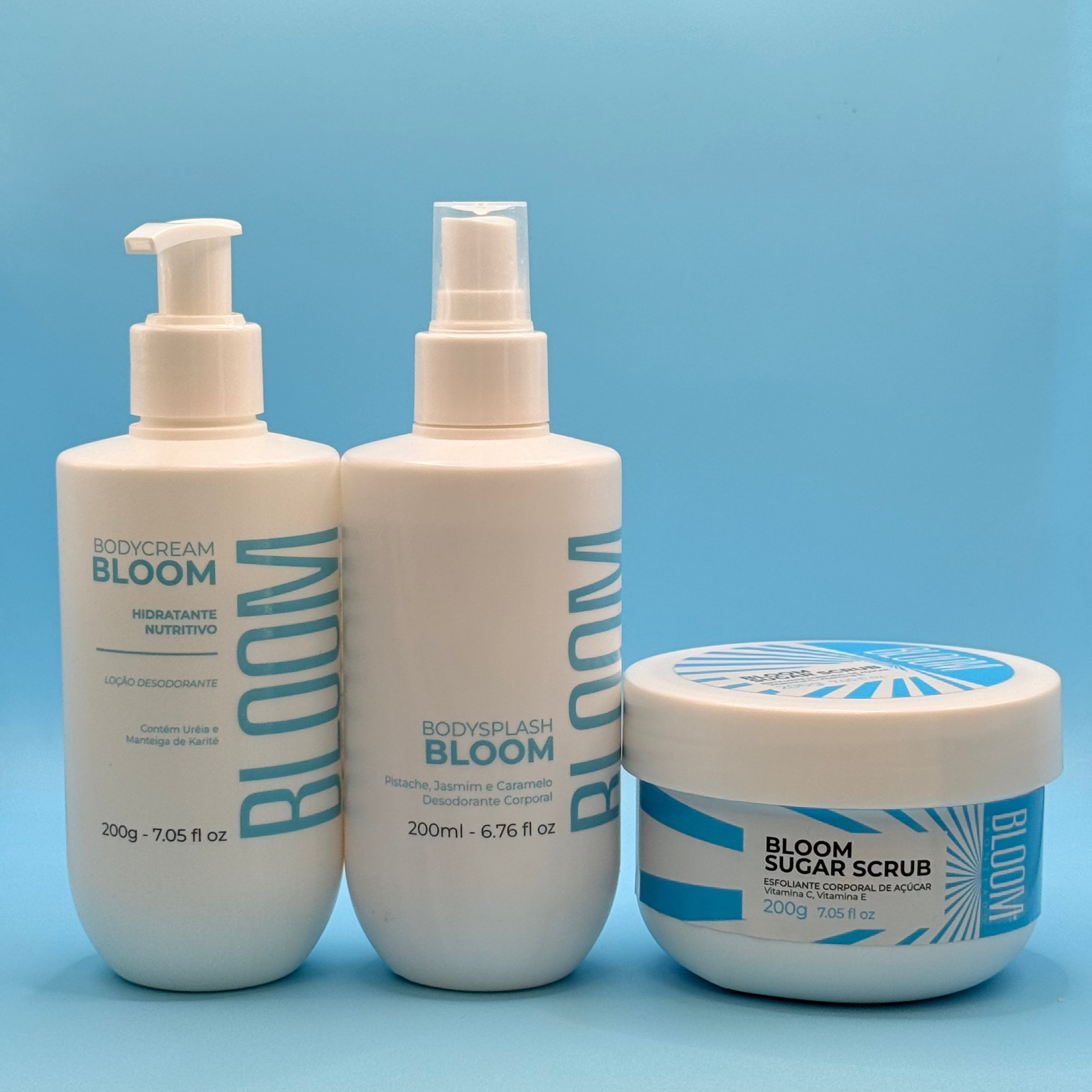 Kit Esfoliante, Body Cream e Body Splash Bloom