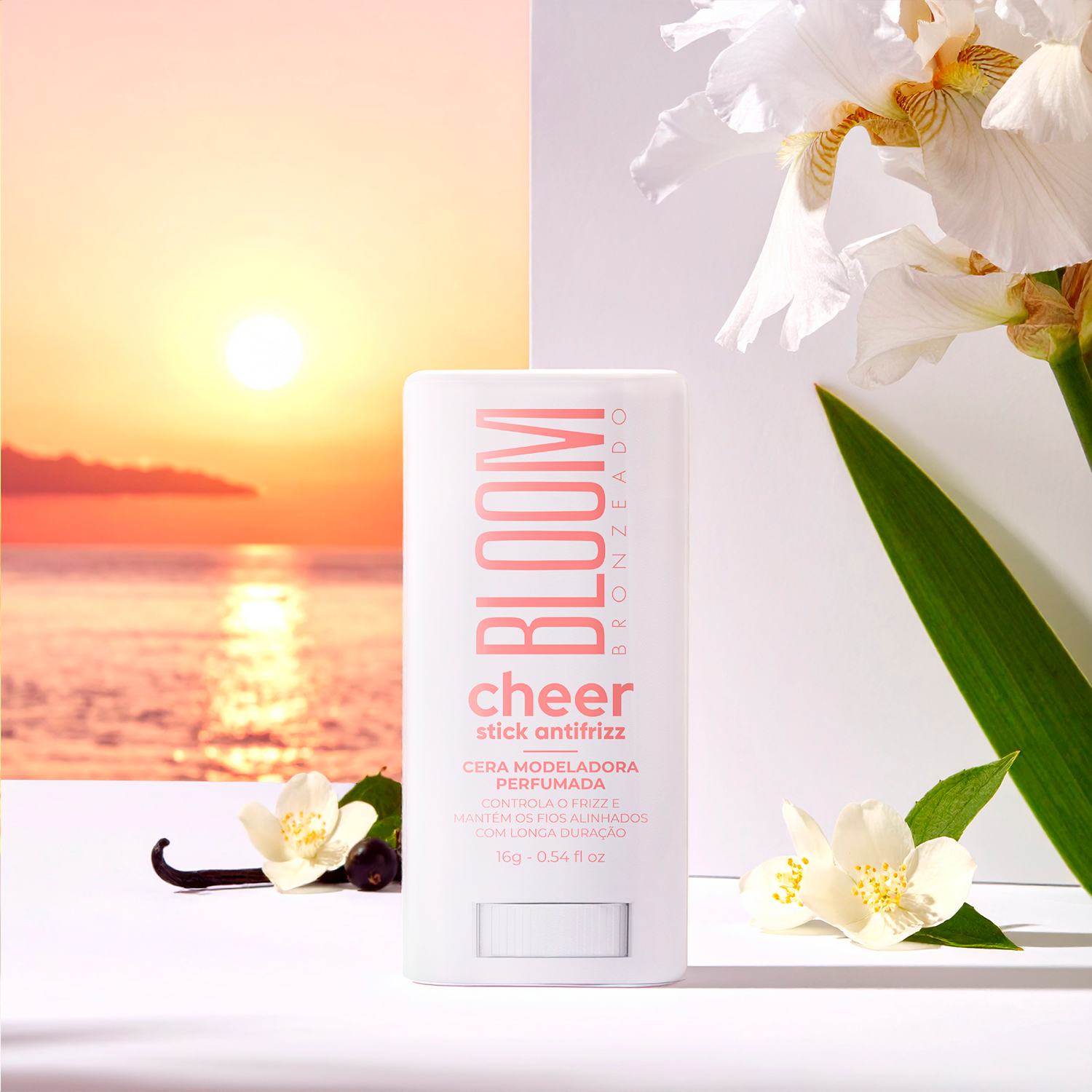 Stick Antifrizz Cheer – Cera Modeladora Pefumada com Proteção Térmica – 16g