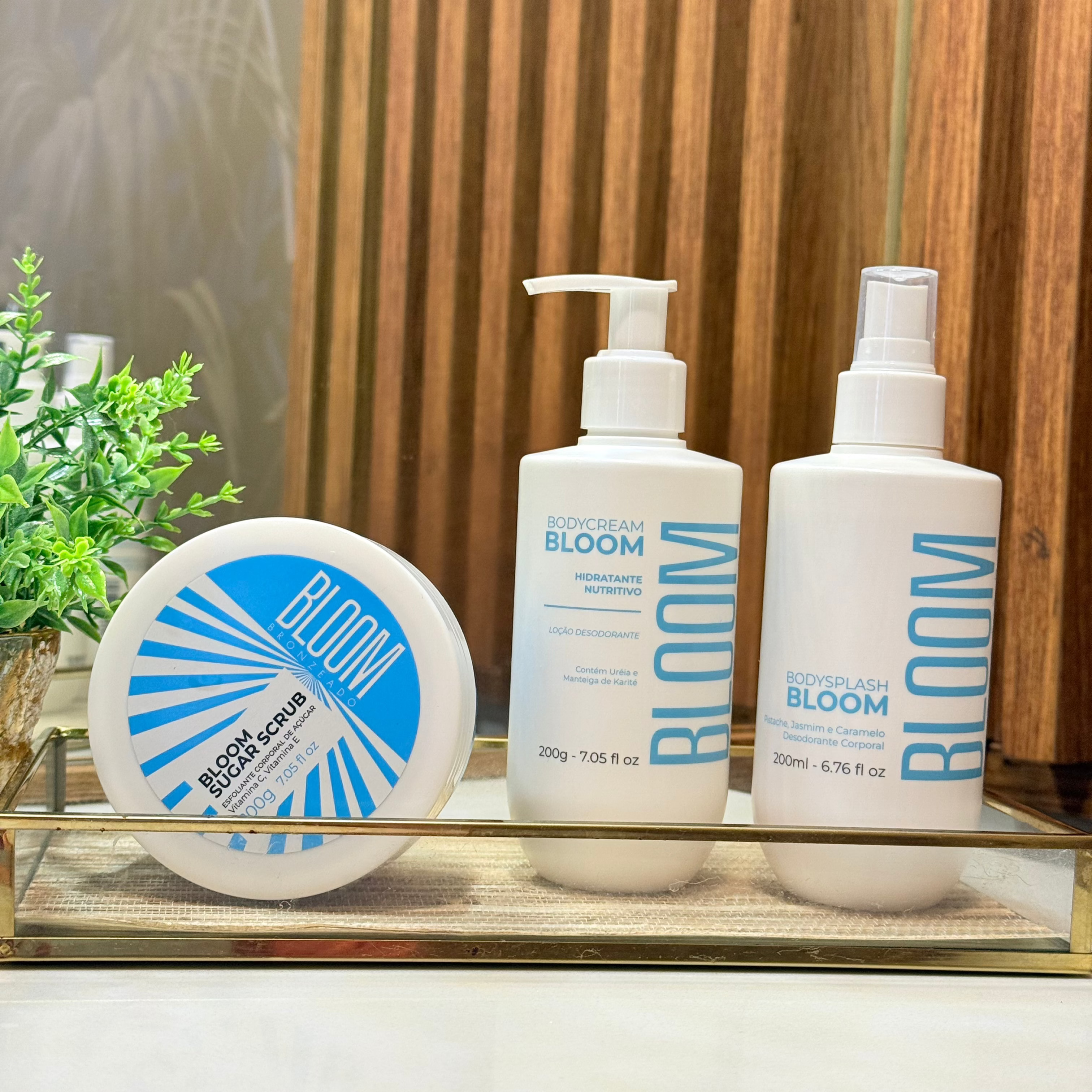 Kit Esfoliante, Body Cream e Body Splash Bloom