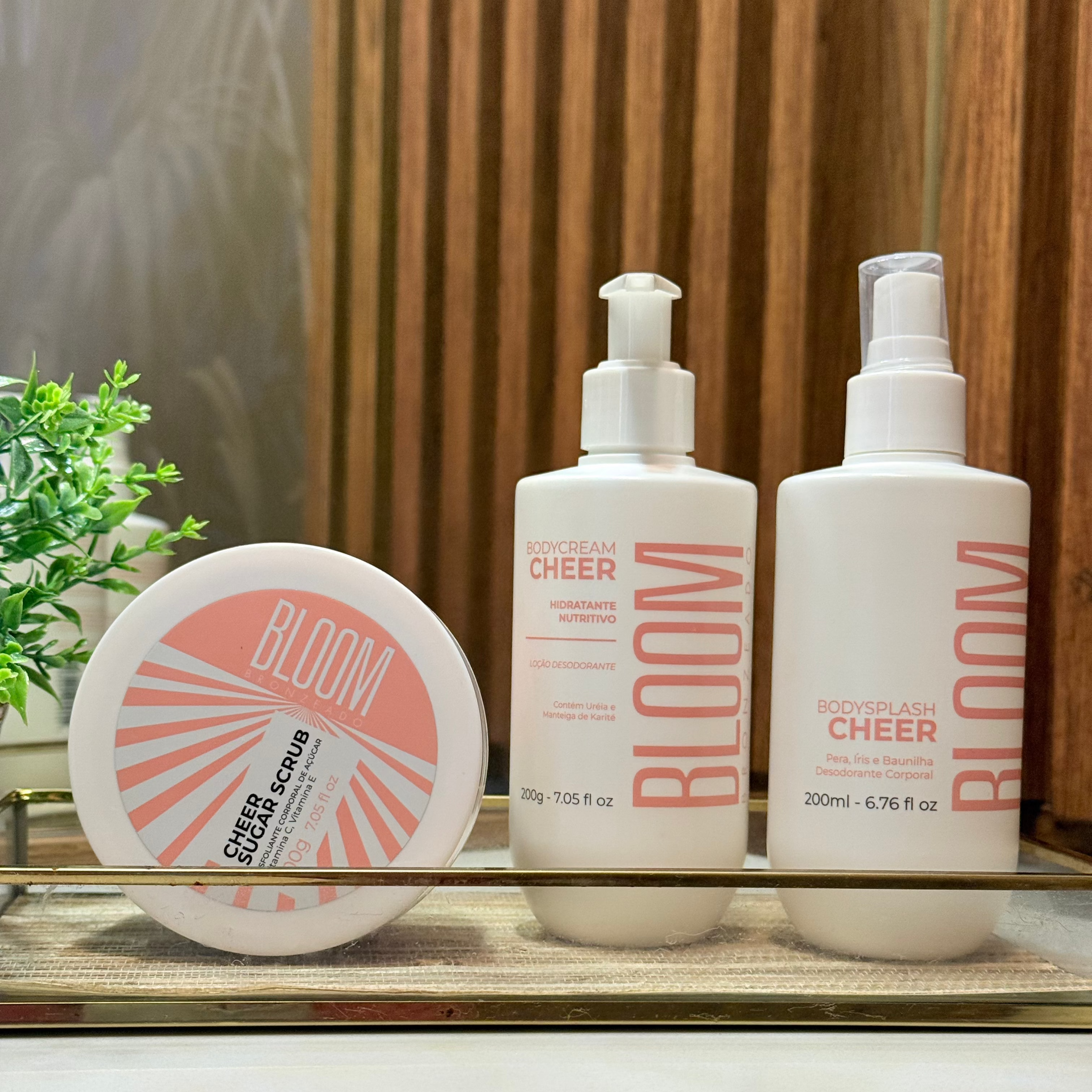 Kit Esfoliante, Body Cream e Body Splash Cheer