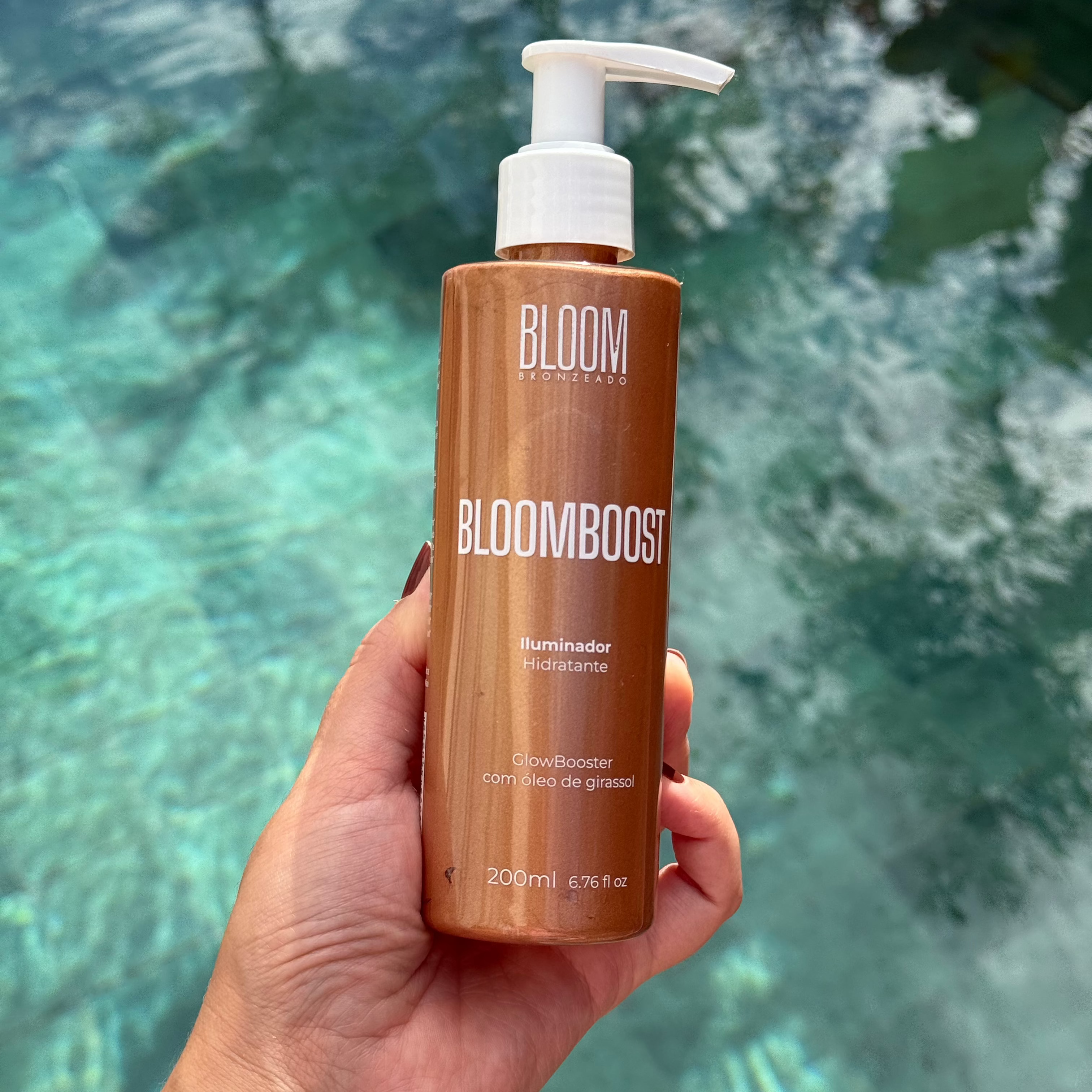 Iluminador Corporal Bloomboost 200ml, Glow Perfeito e uma Pele Irradiante
