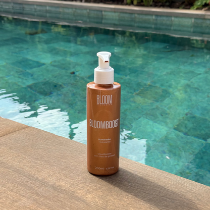 Iluminador Corporal Bloomboost 200ml, Glow Perfeito e uma Pele Irradiante