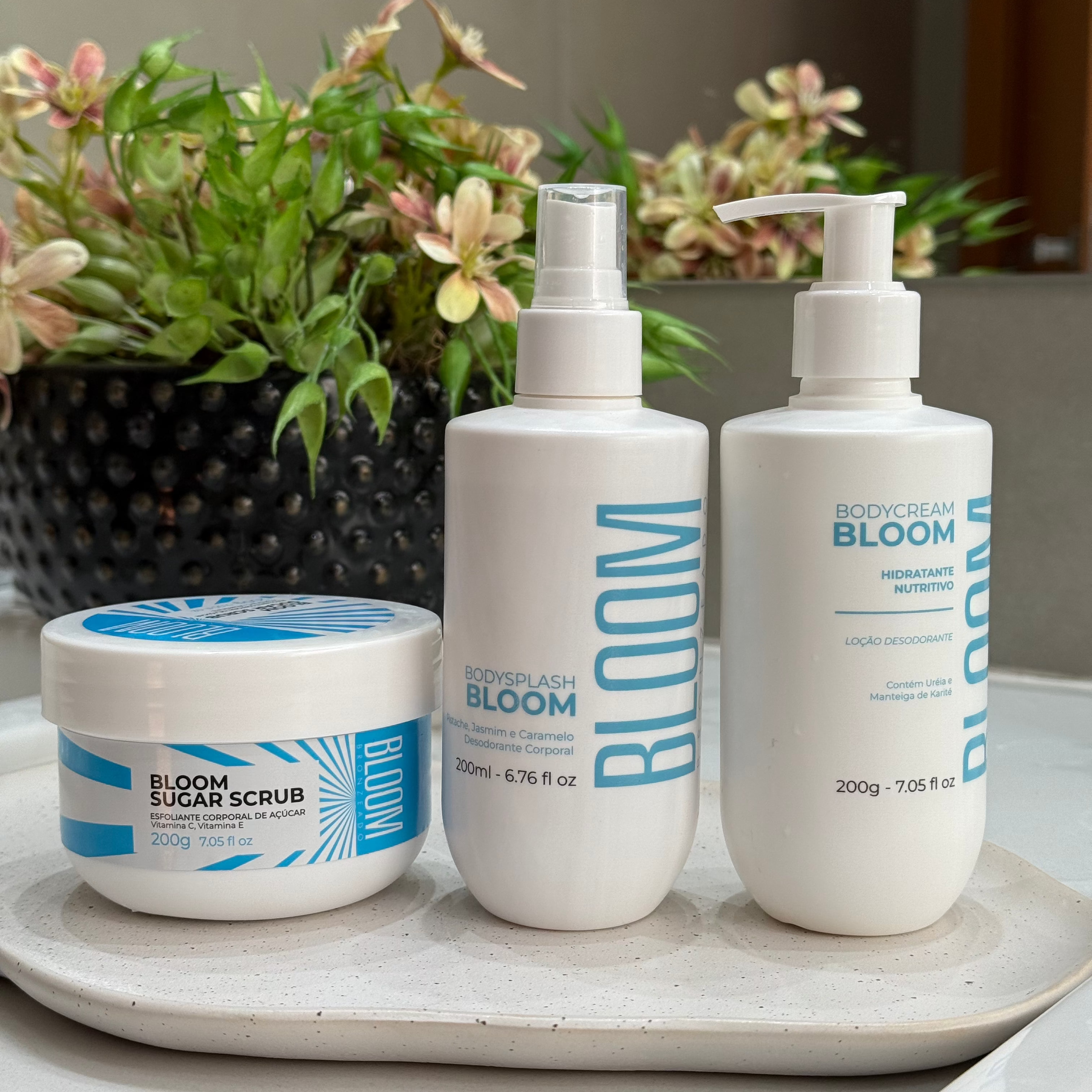 Kit Esfoliante, Body Cream e Body Splash Bloom
