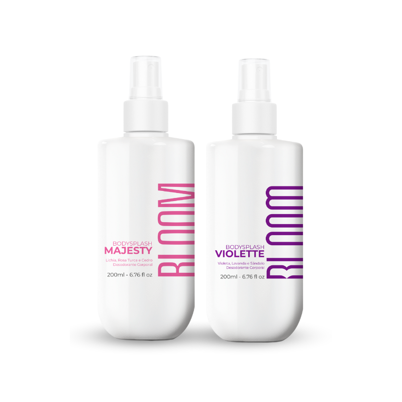 Kit Body Splash Majesty e Violette - Desodorante Colônia 200ml